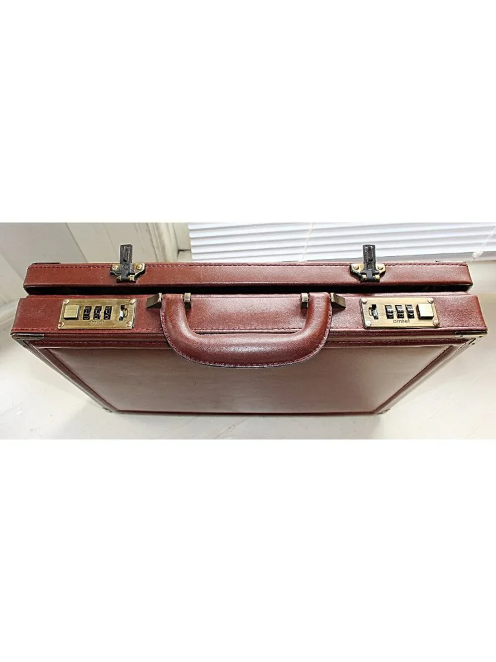 Vintage 1980s Amiet Combination Lock Briefcase in Unused Condition!